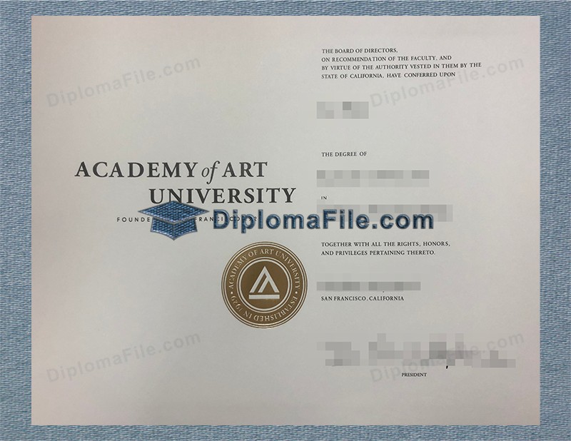 艺术学院大学文凭, Academy of Art University Diploma 艺术学院大学文凭, Academy of Art University Diploma