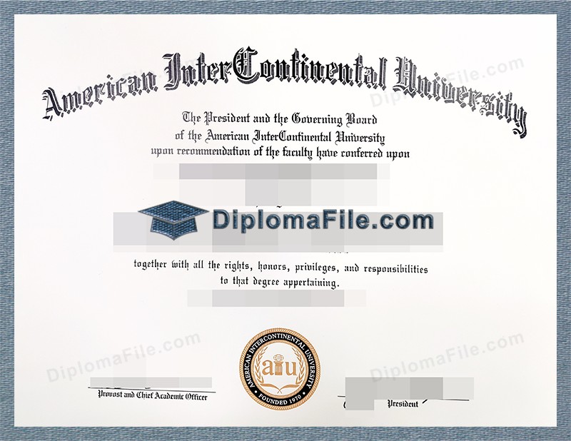 美国洲际大学文凭, American InterContinental University Diploma 美国洲际大学文凭, American InterContinental University Diploma