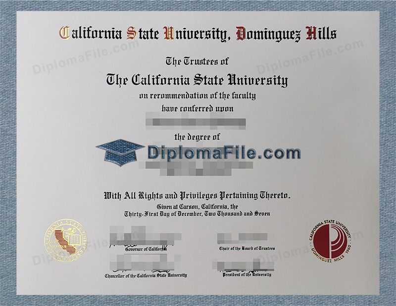 加州州立大学多明格斯希尔斯分校文凭, Cal State Dominguez Hills Diploma 加州州立大学多明格斯希尔斯分校文凭, Cal State Dominguez Hills Diploma