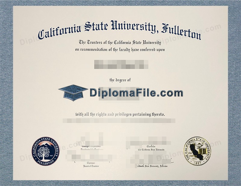 加州州立大学富勒顿分校文凭, California State University Fullerton Diploma 加州州立大学富勒顿分校文凭, California State University Fullerton Diploma
