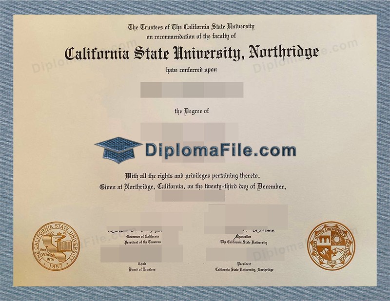 加州州立大学北岭分校文凭, California State University Northridge Diploma 加州州立大学北岭分校文凭, California State University Northridge Diploma