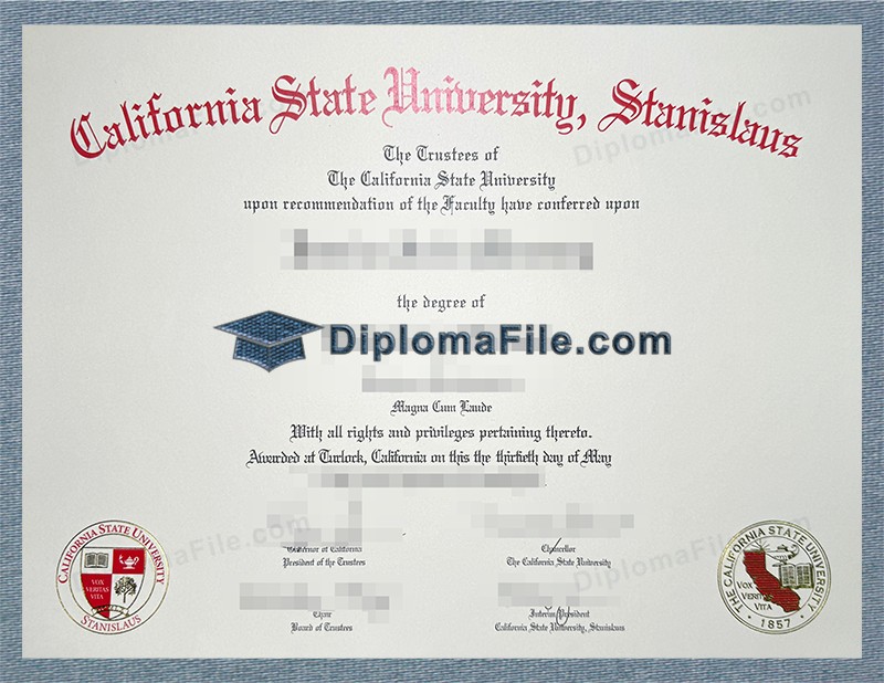 加州州立大学斯坦尼斯洛斯分校文凭, California State University Stanislaus Diploma 加州州立大学斯坦尼斯洛斯分校文凭, California State University Stanislaus Diploma
