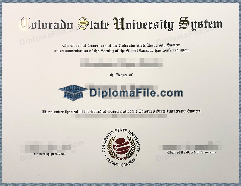 科罗拉多州立大学文凭, Colorado State University Degree 科罗拉多州立大学文凭, Colorado State University Degree