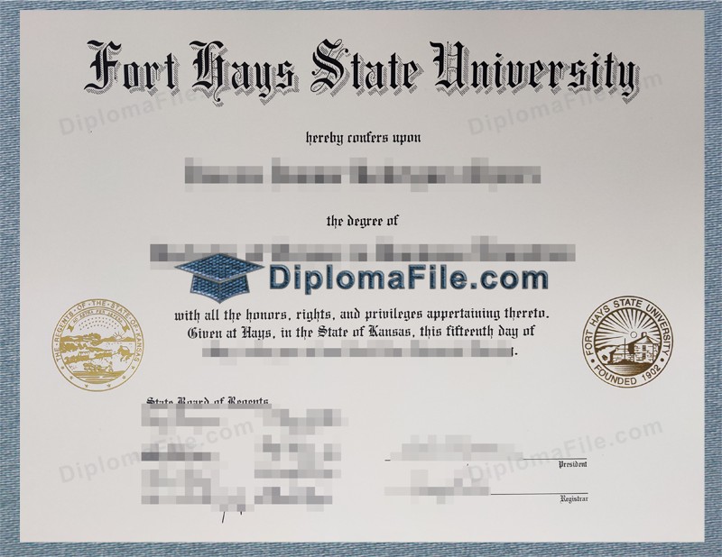 海斯堡州立大学文凭, Fort Hays State University Diploma 海斯堡州立大学文凭, Fort Hays State University Diploma