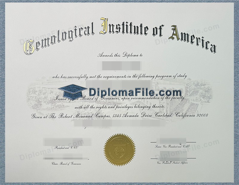 美国宝石学院文凭, Gemological Institute of America Diploma 美国宝石学院文凭, Gemological Institute of America Diploma
