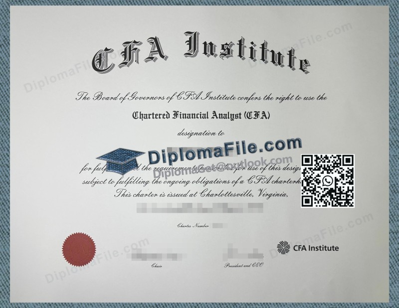 CFA Institute Certificate, CFA协会证书 CFA Institute Certificate, CFA协会证书