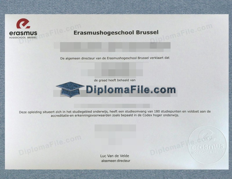 布鲁塞尔伊拉斯谟高等学院文凭, Erasmushogeschool Brussel Diploma 布鲁塞尔伊拉斯谟高等学院文凭, Erasmushogeschool Brussel Diploma