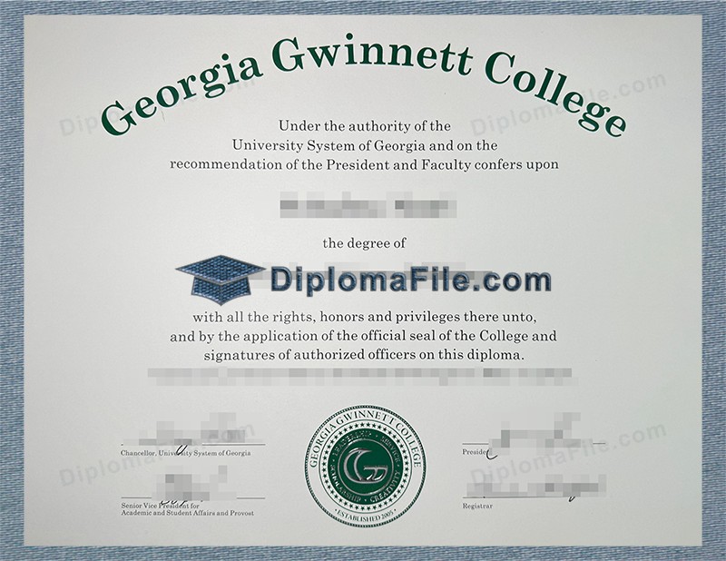 乔治亚格温内特学院文凭, Georgia Gwinnett College Diploma 乔治亚格温内特学院文凭, Georgia Gwinnett College Diploma