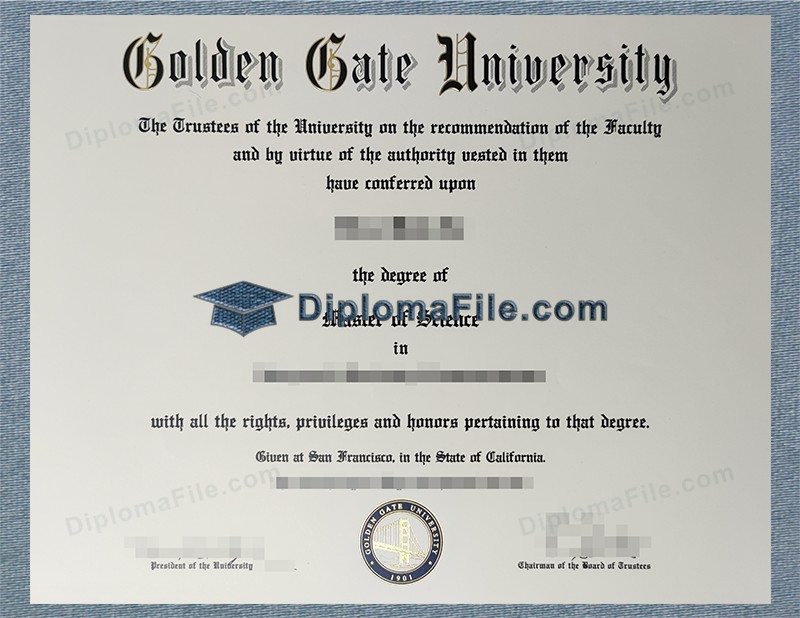 金门大学文凭, Golden Gate University Diploma 金门大学文凭, Golden Gate University Diploma