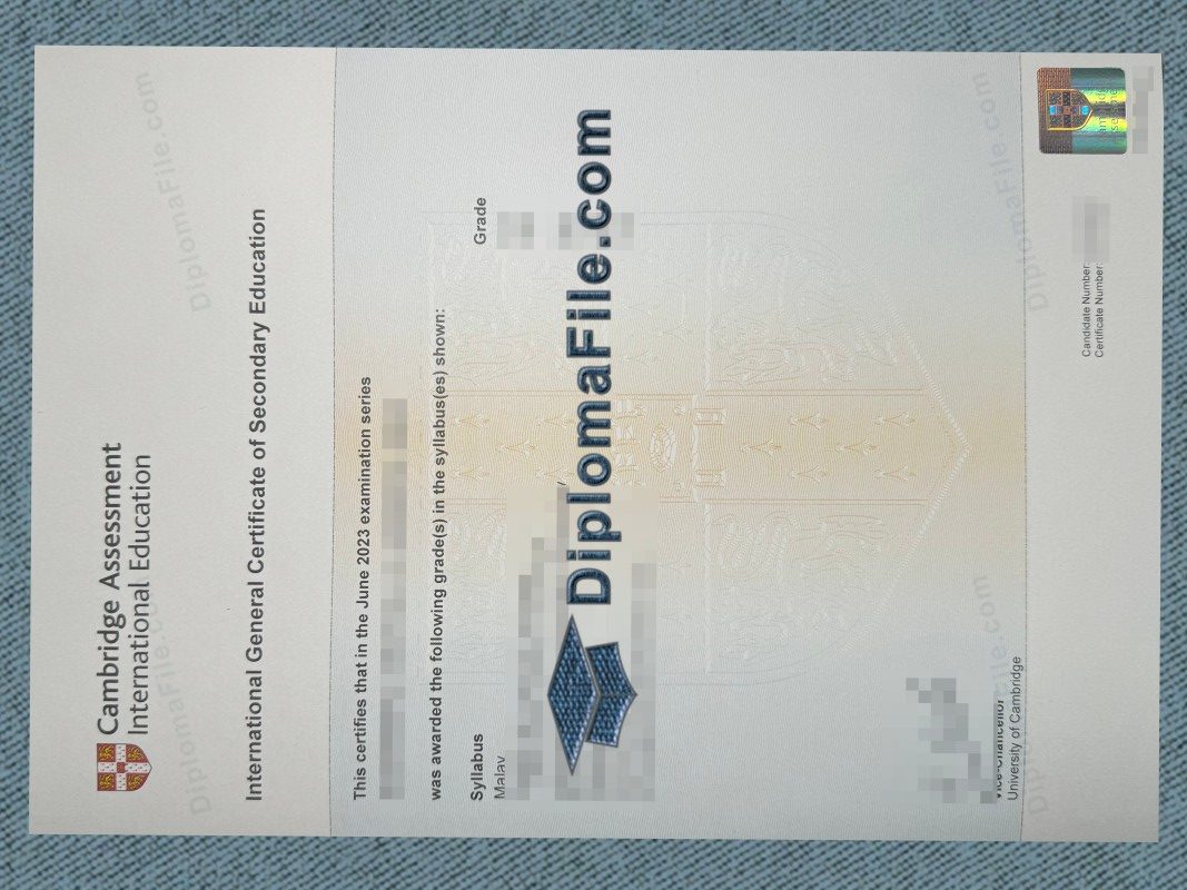 国际普通中等教育证书, International General Certificate of Secondary Education Certificate