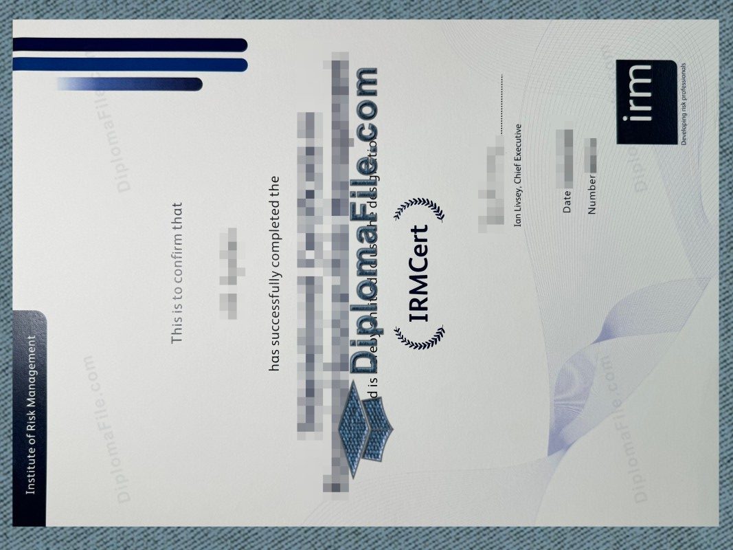 风险管理学院证书, Institute of Risk Management Certificate