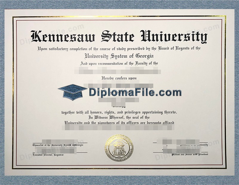 肯尼索州立大学文凭, Kennesaw State University Diploma 肯尼索州立大学文凭, Kennesaw State University Diploma