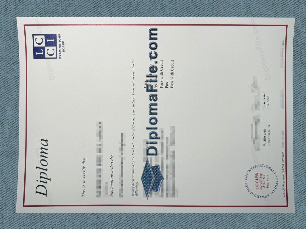伦敦工商会文凭, LCCI Diploma