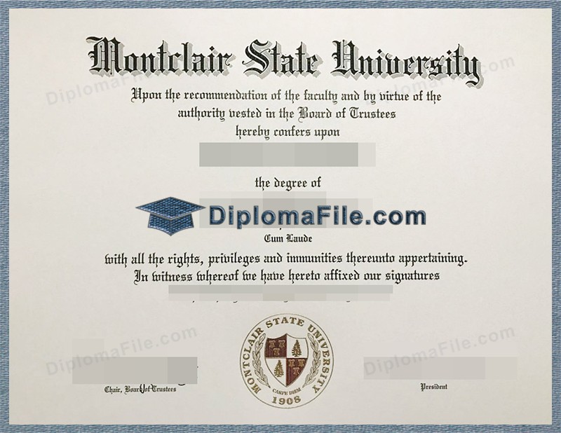 蒙特克莱尔州立大学文凭, Montclair State University Diploma 蒙特克莱尔州立大学文凭, Montclair State University Diploma