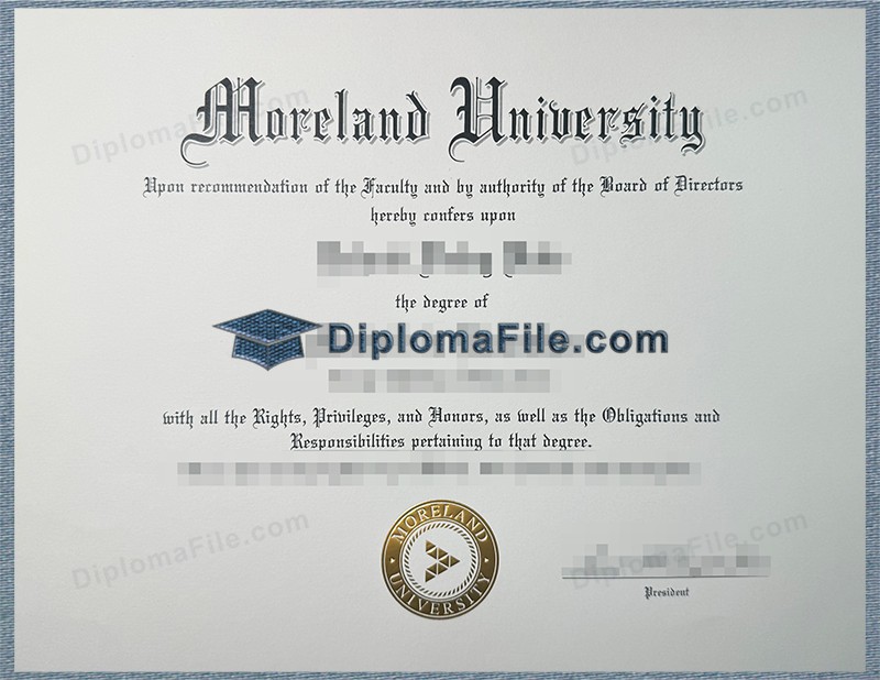 莫兰大学文凭, Moreland University Diploma 莫兰大学文凭, Moreland University Diploma