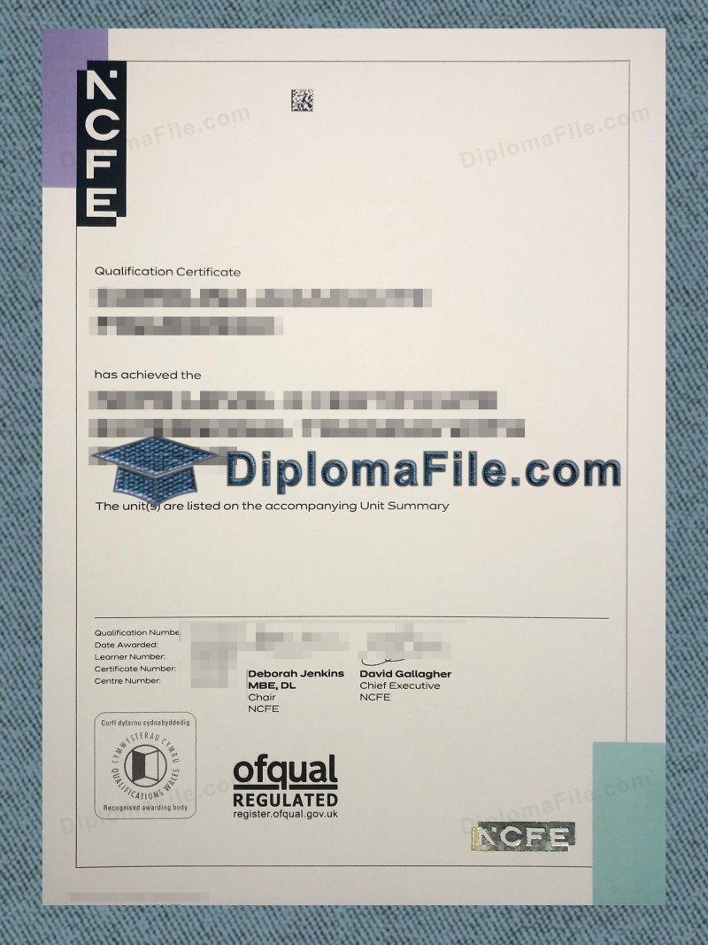 NCFE证书, NCFE Certificate NCFE证书, NCFE Certificate