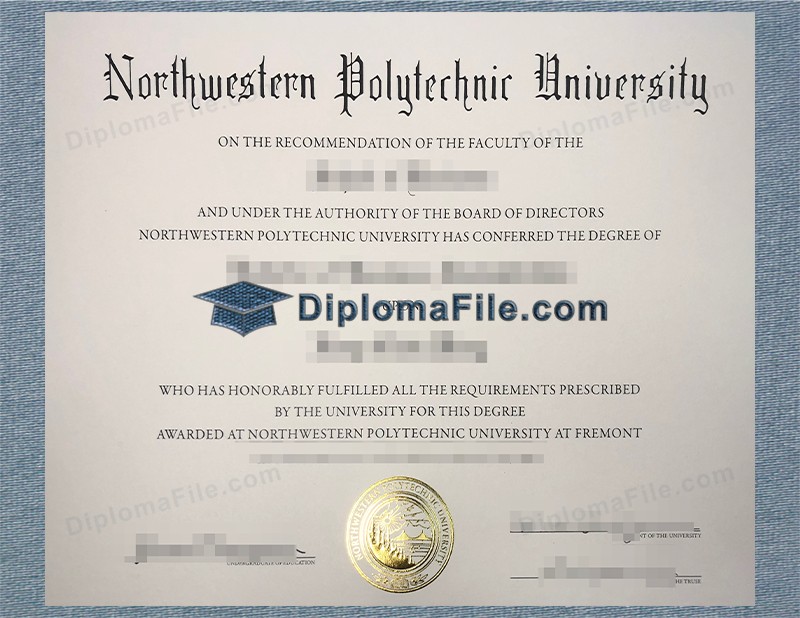 西北理工大学文凭, Northwestern Polytechnic University Diploma 西北理工大学文凭, Northwestern Polytechnic University Diploma