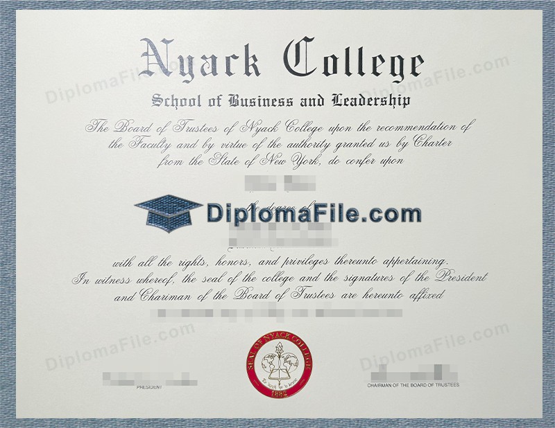 奈亚克学院商学院与领导力学院文凭, Nyack College School of Business and Leadership Diploma 奈亚克学院商学院与领导力学院文凭, Nyack College School of Business and Leadership Diploma