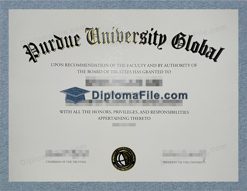 普渡大学全球分校文凭, Purdue University Global Diploma 普渡大学全球分校文凭, Purdue University Global Diploma