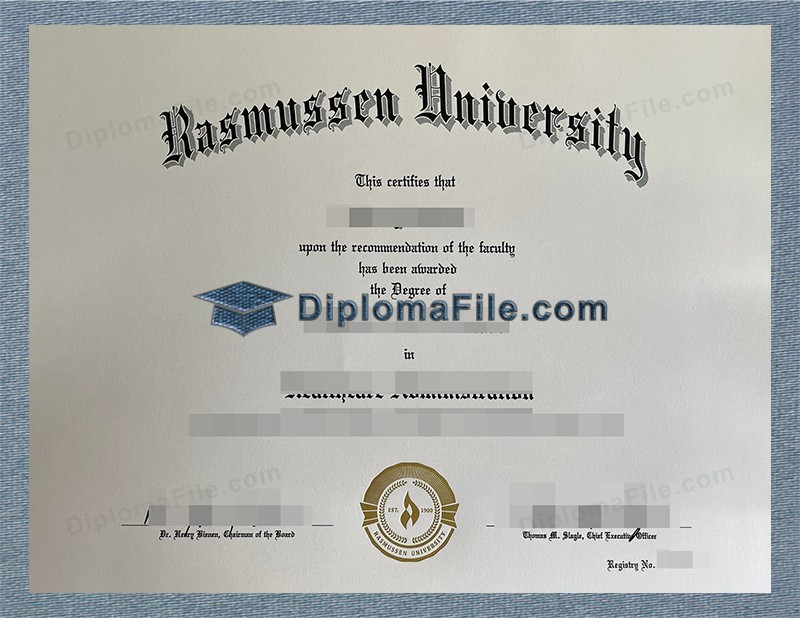 拉斯穆森大学文凭, Rasmussen University Diploma 拉斯穆森大学文凭, Rasmussen University Diploma