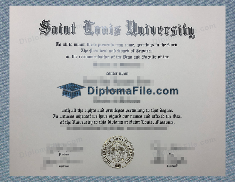 圣路易斯大学文凭, Saint Louis University Diploma 圣路易斯大学文凭, Saint Louis University Diploma