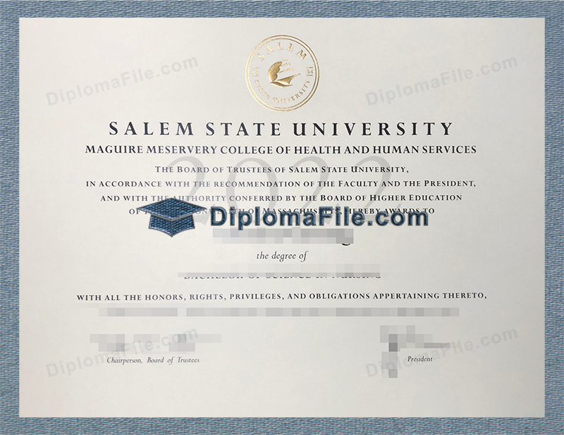 塞勒姆州立大学文凭, Salem State University Diploma 塞勒姆州立大学文凭, Salem State University Diploma