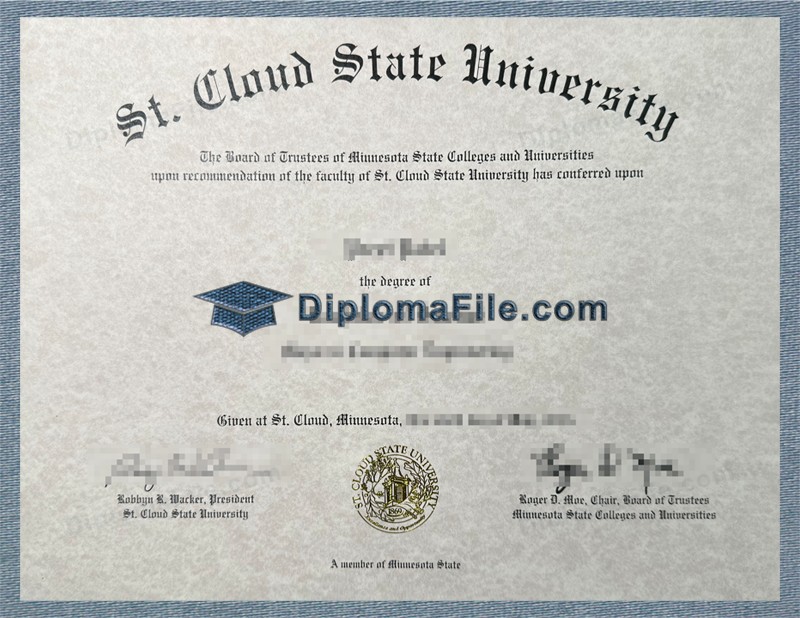 圣克劳德州立大学文凭, St, Cloud state university Diploma
