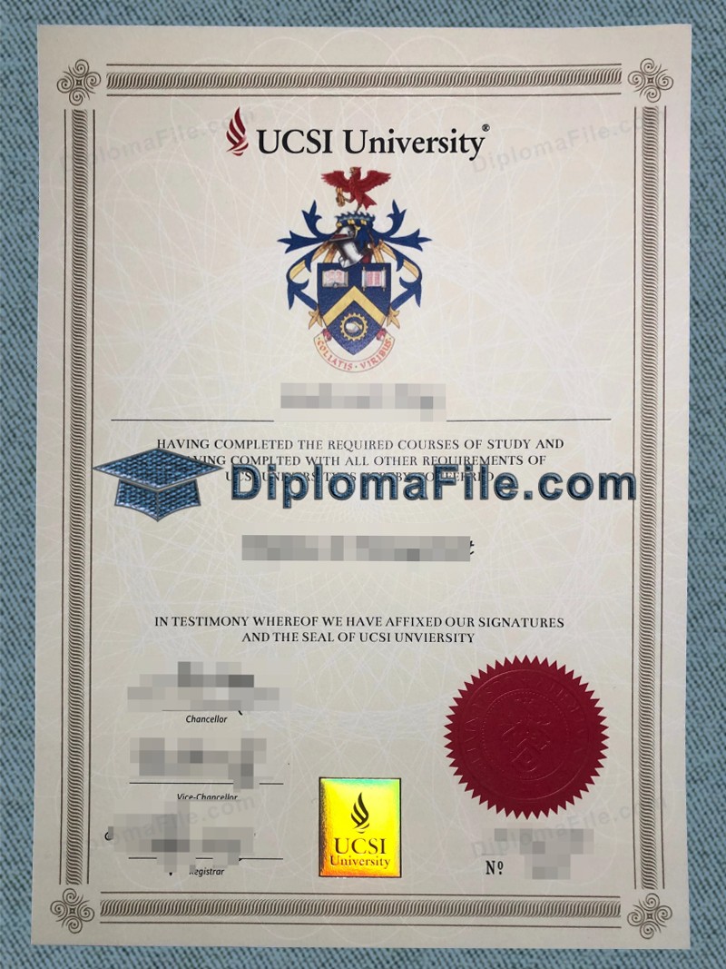 思特雅大学文凭, UCSI University Diploma 思特雅大学文凭, UCSI University Diploma
