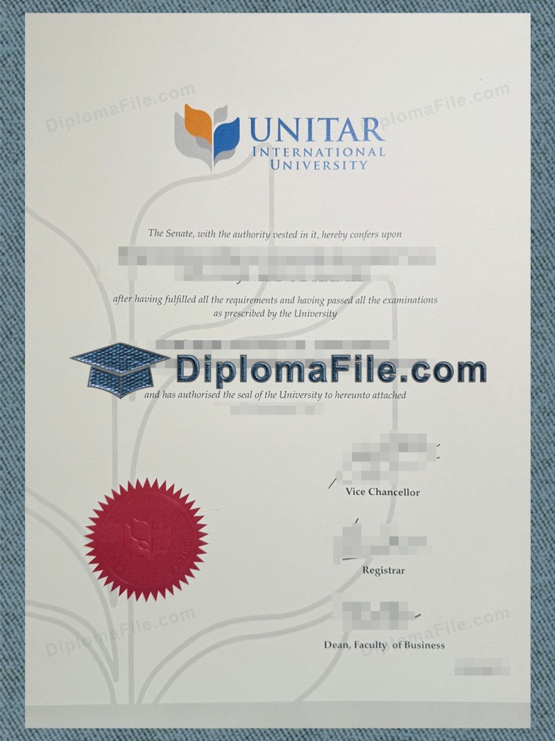 UNITAR国际大学文凭, UNITAR International University Diploma UNITAR国际大学文凭, UNITAR International University Diploma