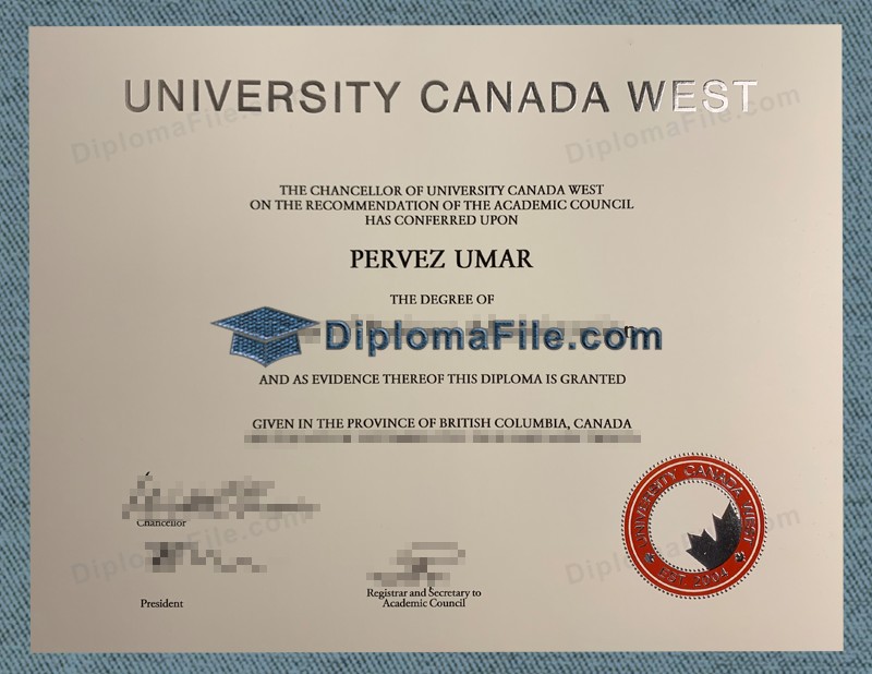 加拿大西部大学文凭, University Canada West Diploma