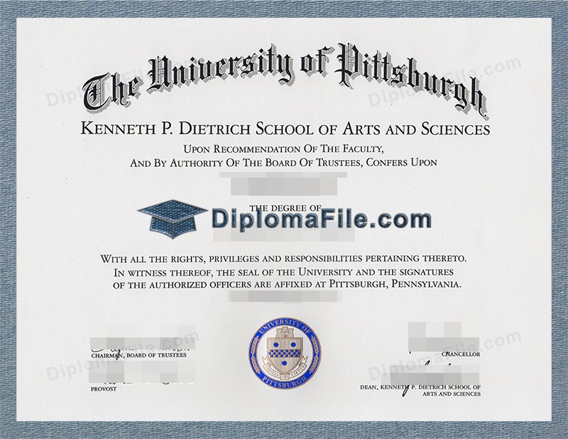 匹兹堡大学文凭, University of Pittsburgh Diploma 匹兹堡大学文凭, University of Pittsburgh Diploma