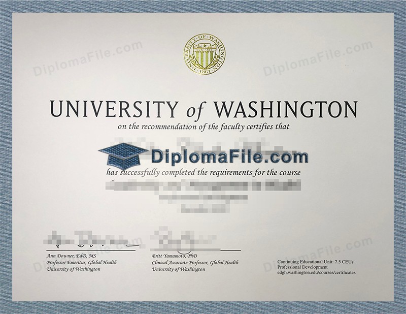 华盛顿大学文凭, University of Washington Diploma 华盛顿大学文凭, University of Washington Diploma